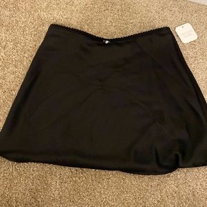 Altar’d State Satin Mini Black Skirt